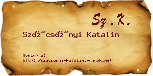 Szécsényi Katalin névjegykártya